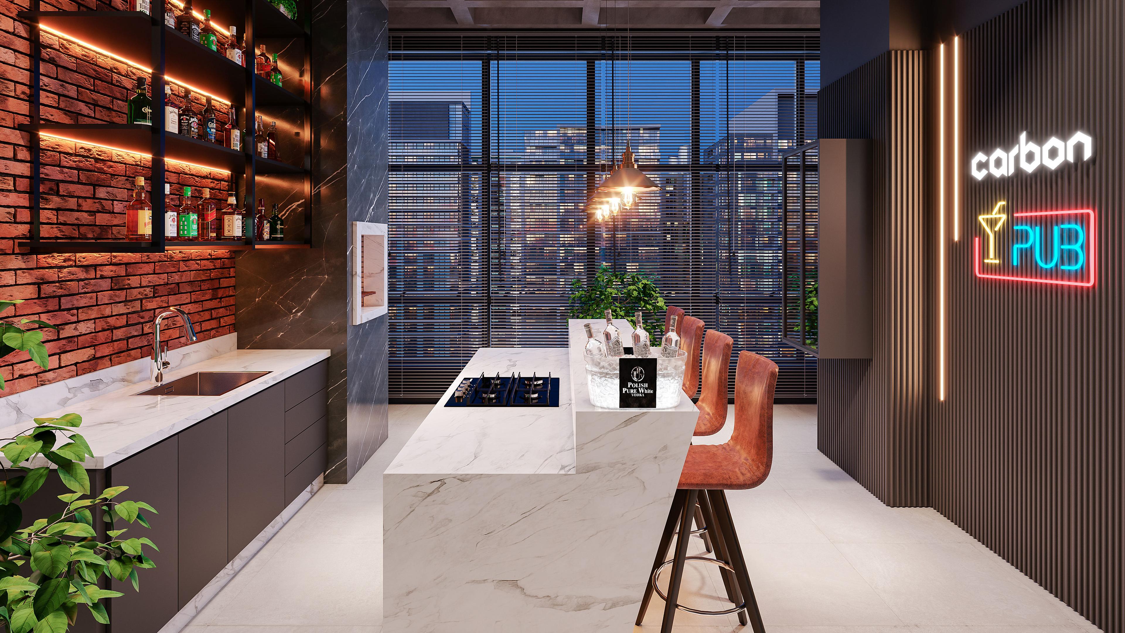 Carbon Residence Tower Andar Alto