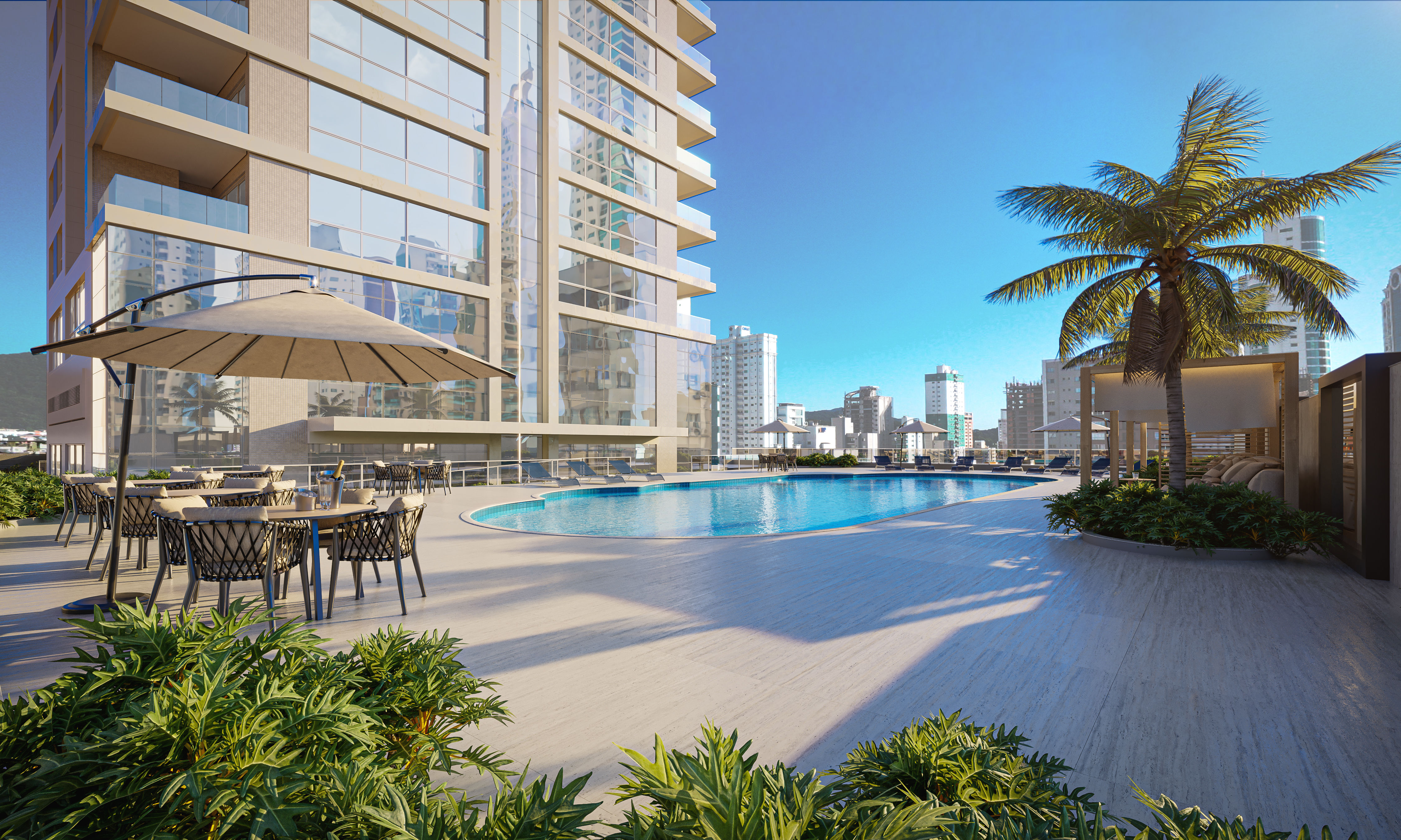 Andar alto no Edifício Residencial Meridian Tower