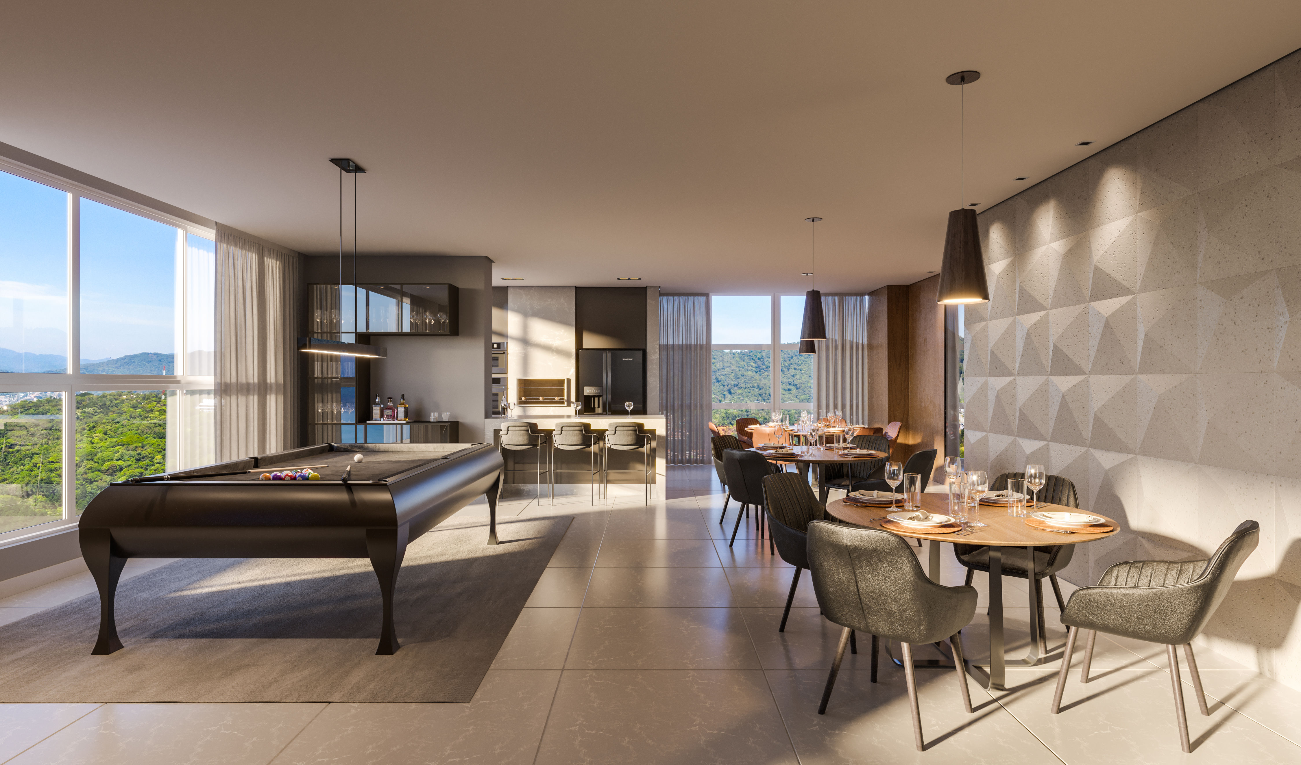 Andar alto no Edifício Residencial Meridian Tower