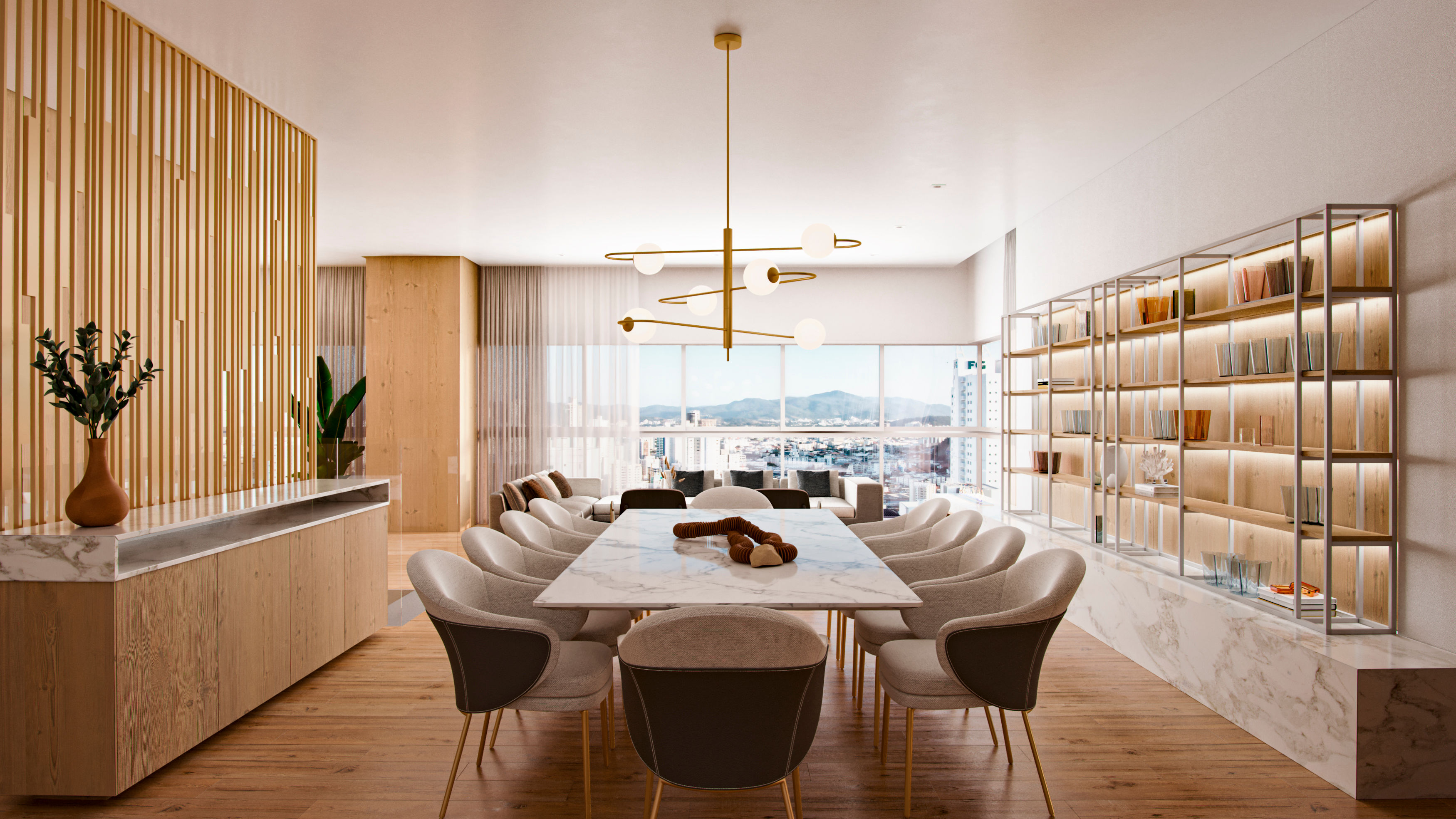 Venda de andar alto no Diamond Crystal Tower