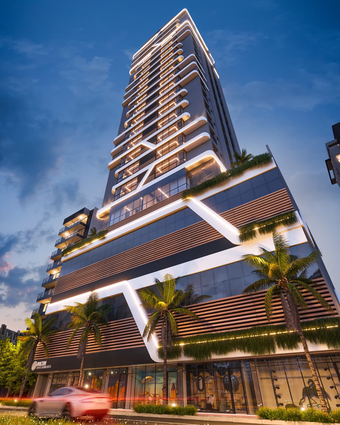 Apartamento no Edifício Newport Beach Residence